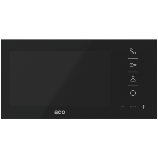 Wideomonitor cyfrowy GLASS-PRO-7 BK