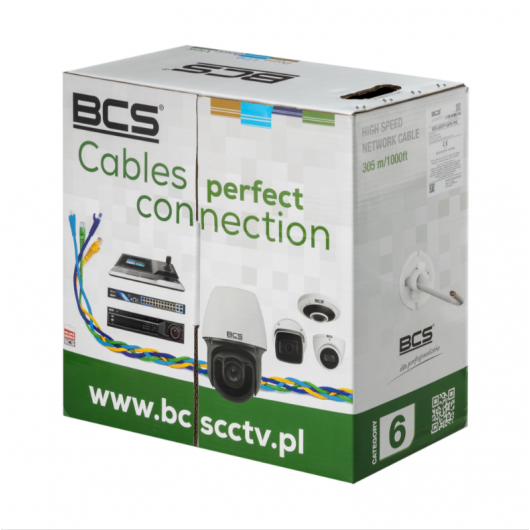 Kabel sieciowy BCS-U/UTP-CAT6-PVC