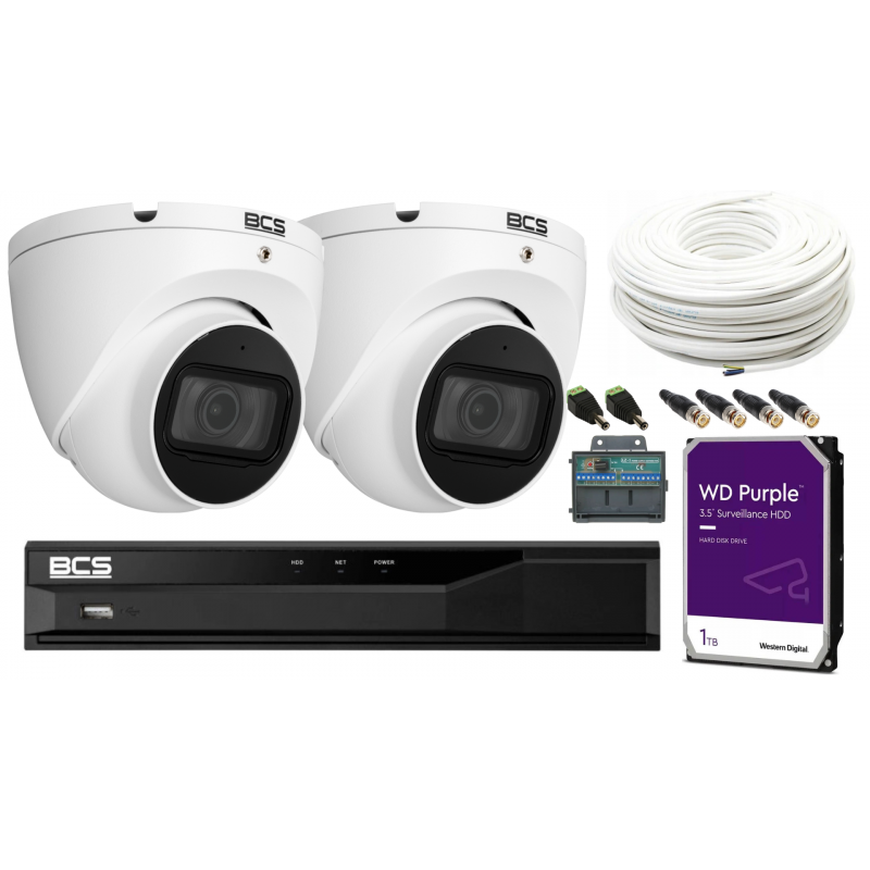 Zestaw monitoringu analogowego 2 kamery BCS-EA15FSR3