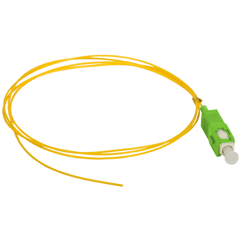 Pigtail światłowodowy SM 1J 9/125 wtyk SC/APC dł. 2 m