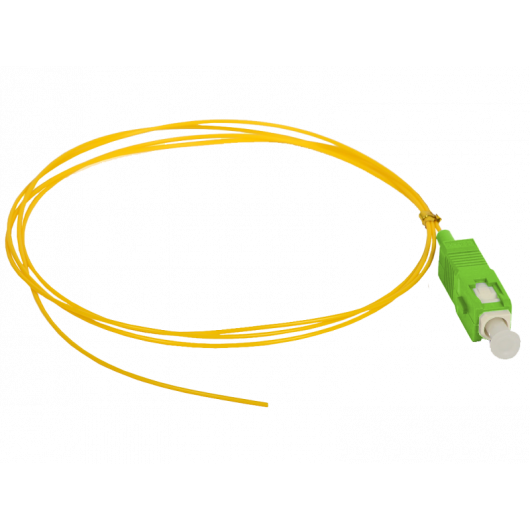 Pigtail światłowodowy SM 1J 9/125 wtyk SC/APC dł. 2 m
