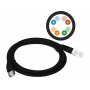 Patchcord U/UTP kat.5e PVC 0.5m czarny ALANTEC 1