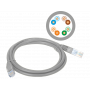 Patchcord U/UTP kat.5e PVC 15.0m szary ALANTEC 1