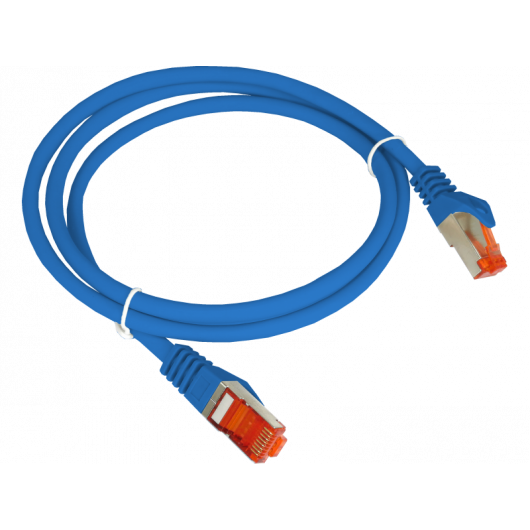 Patchcord S/FTP kat.6A LSOH 0.5m niebieski ALANTEC