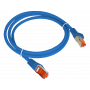 Patchcord S/FTP kat.6A LSOH 0.5m niebieski ALANTEC 2