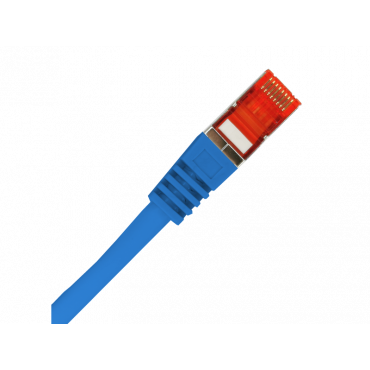 Patchcord S/FTP kat.6A LSOH 0.5m niebieski ALANTEC