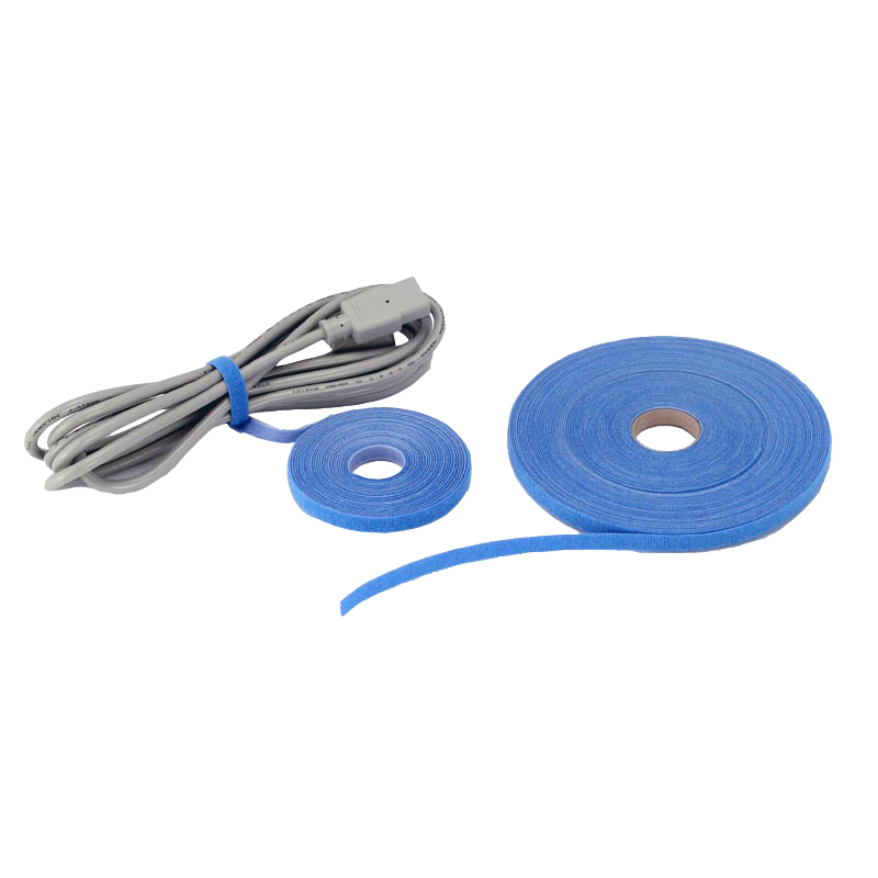 Opaska rzepowa do kabli szer. 9mm długość 5m niebieska ALANTEC