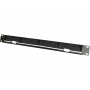 Organizator kabli 1U 19" z przepustem szczotkowym, 5 plastikowych uchwytów, czarny ALANTEC 3