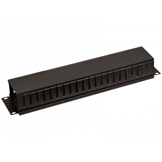 Organizator kabli 2U 19" z pokrywą maskującą ALANTEC