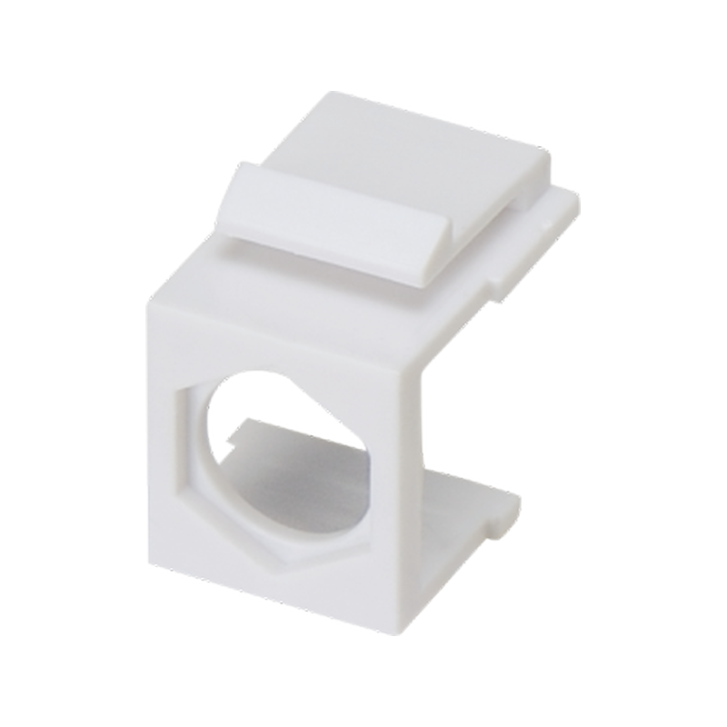 Adapter mocowania typu keystone pod złącze F, kolor biały ALANTEC