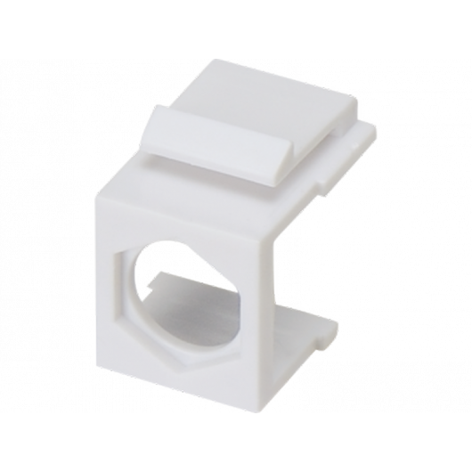 Adapter mocowania typu keystone pod złącze F, kolor biały ALANTEC