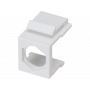 Adapter mocowania typu keystone pod złącze F, kolor biały ALANTEC 1