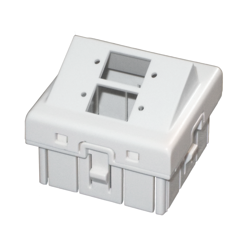 Adapter podwójny 2xSC simplex / LC duplex 45x45 kątowy ALANTEC