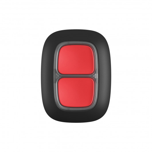 DoubleButton czarny przycisk alarmowy z ochroną przed przypadkowym kliknięciem AJAX