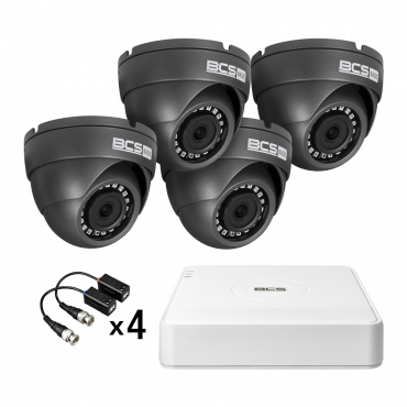 Zestaw 4 kamer analogowych...