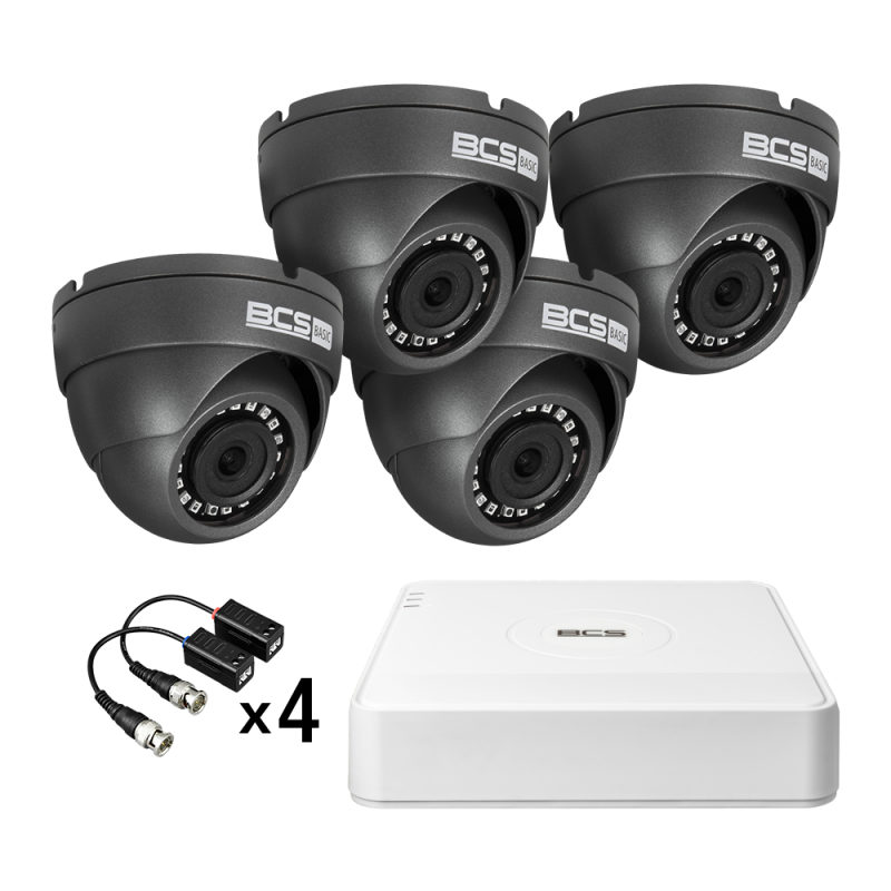 Zestaw 4 kamer analogowych 4Mpx 3.6mm BCS-V-HD2(SET)