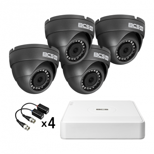 Zestaw 4 kamer analogowych 4Mpx 3.6mm BCS-V-HD2(SET)