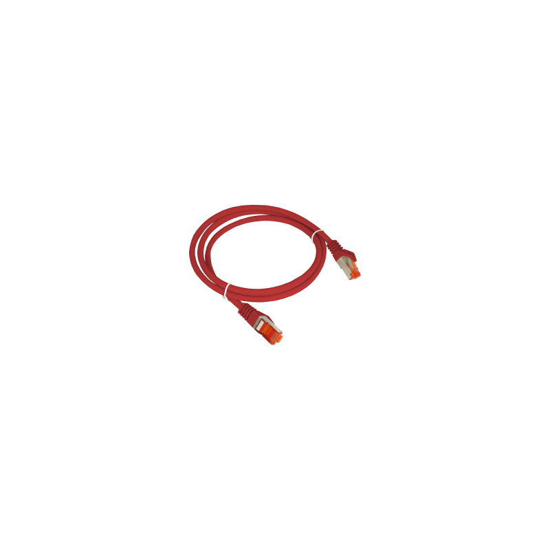 Patchcord S/FTP kat.6A LSOH 1.0m czerwony ALANTEC