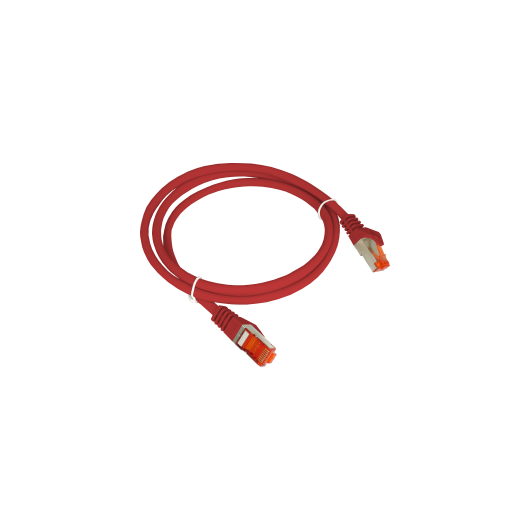 Patchcord S/FTP kat.6A LSOH 1.0m czerwony ALANTEC