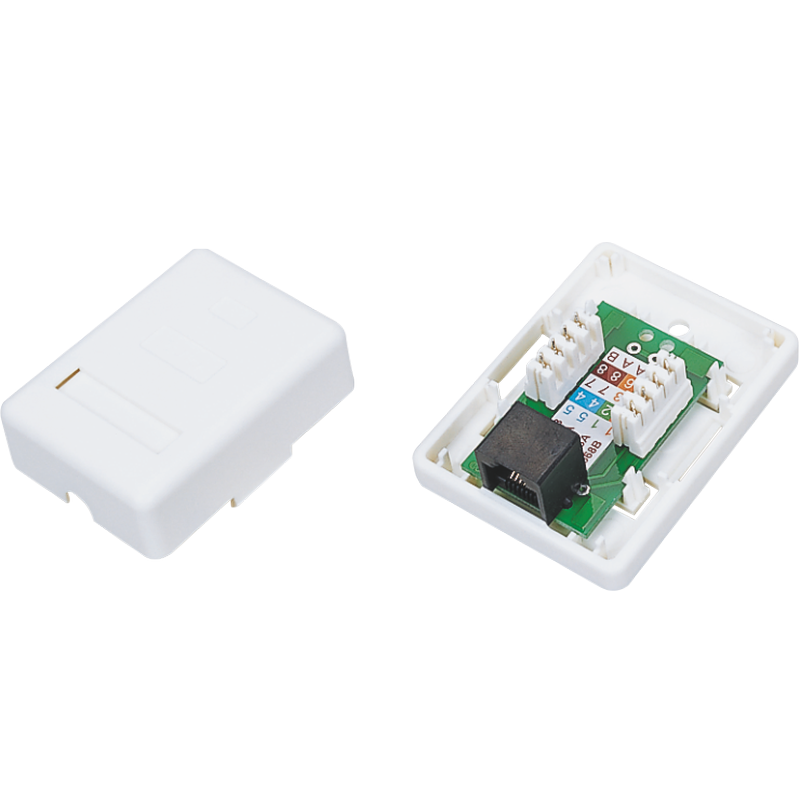 Gniazdo natynk UTP kat.6 1xRJ45 kompletne ALANTEC