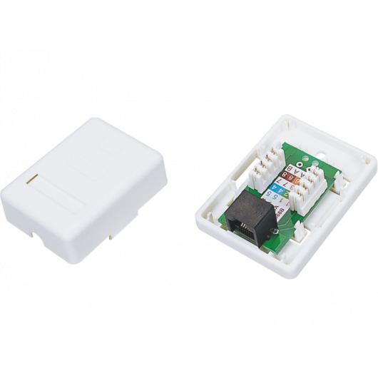 Gniazdo natynk UTP kat.6 1xRJ45 kompletne ALANTEC