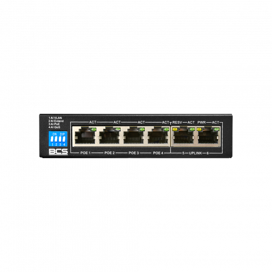 Switch PoE BCS-B-SP04G02G