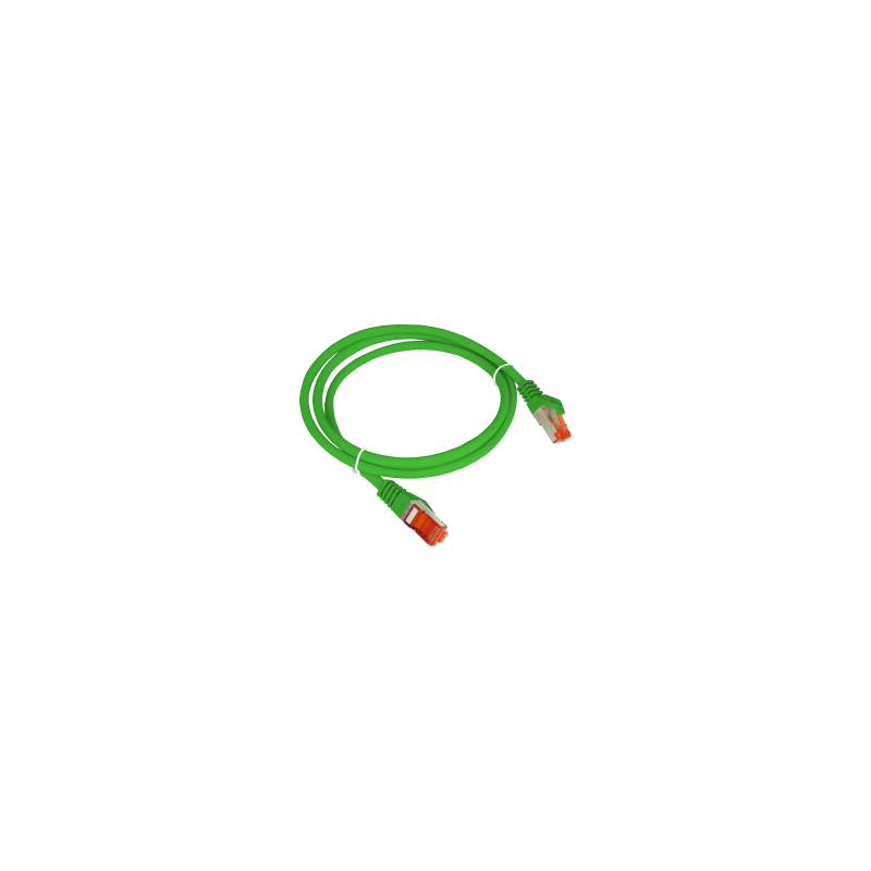 Patchcord S/FTP kat.6A LSOH 0.5m zielony ALANTEC