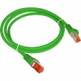 Patchcord S/FTP kat.6A LSOH 1.0m zielony ALANTEC 1