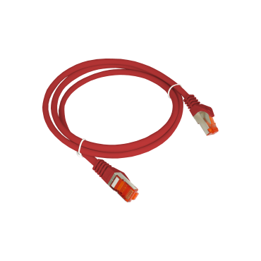 Patchcord F/UTP kat.6 PVC 5.0m czerwony ALANTEC