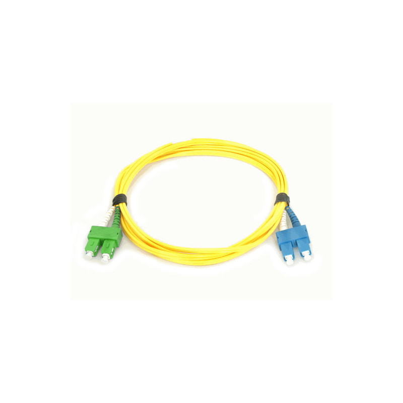 Patchcord SM SC/APC-SC duplex 9/125 1.0m ALANTEC