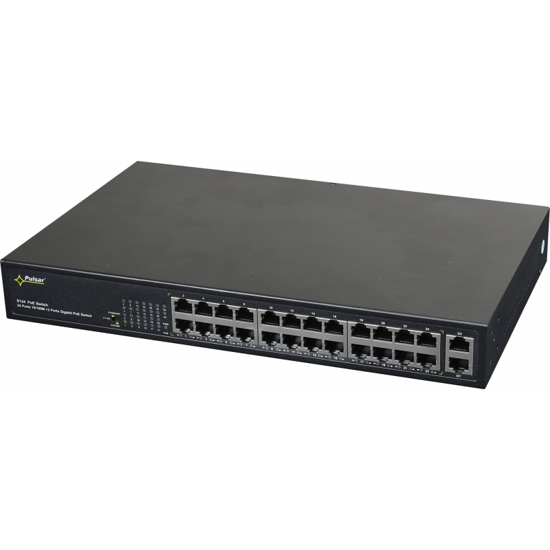 S124WP Pulsar Switch PoE 24-portowy S124WP bez zasilacza do 24 kamer IP