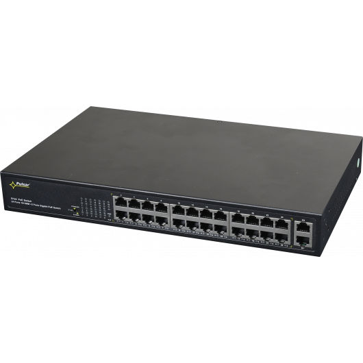 S124WP Pulsar Switch PoE 24-portowy S124WP bez zasilacza do 24 kamer IP