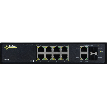SF108WP Pulsar Switch PoE 12-portowy SF108 bez zasilacza do 8 kamer IP