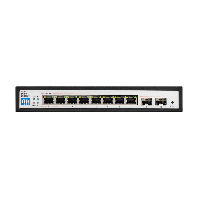 Switch PoE BCS-B-SP08G-2SFP