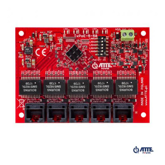 Switch PoE Atte xPoE-5-50-OF