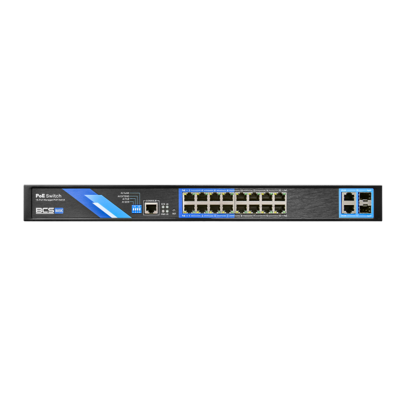 Switch PoE BCS-B-SP1602G-2SFP-M