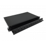 Przełącznica światłowodowa 12xSC duplex 19" 1U złożona, czarna 3