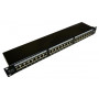 Patch panel kat.5e 19" 24xRJ45 STP z półką popiel ALANTEC 1