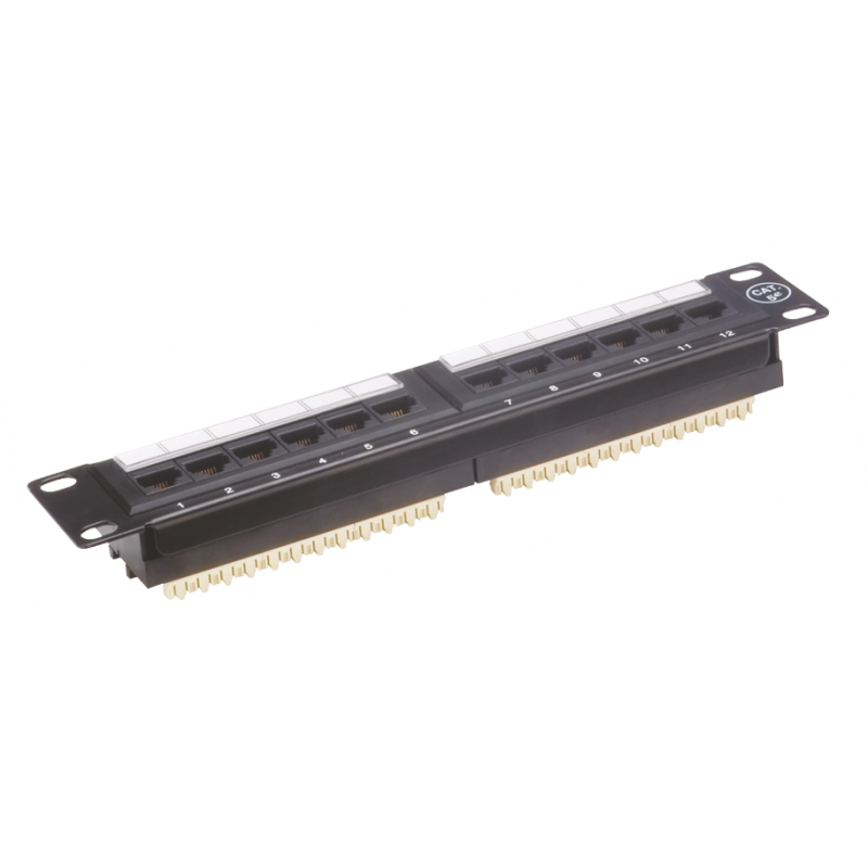 Patch panel kat.5e 10" 12xRJ45 UTP 1U ALANTEC
