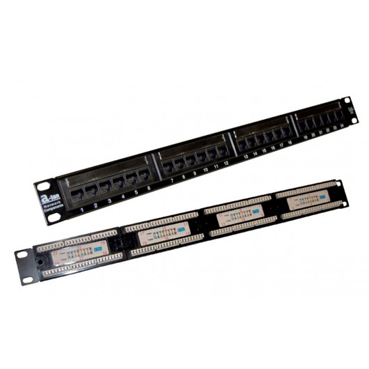 Patch panel kat.5e 19" 24xRJ45 UTP 1U ALANTEC