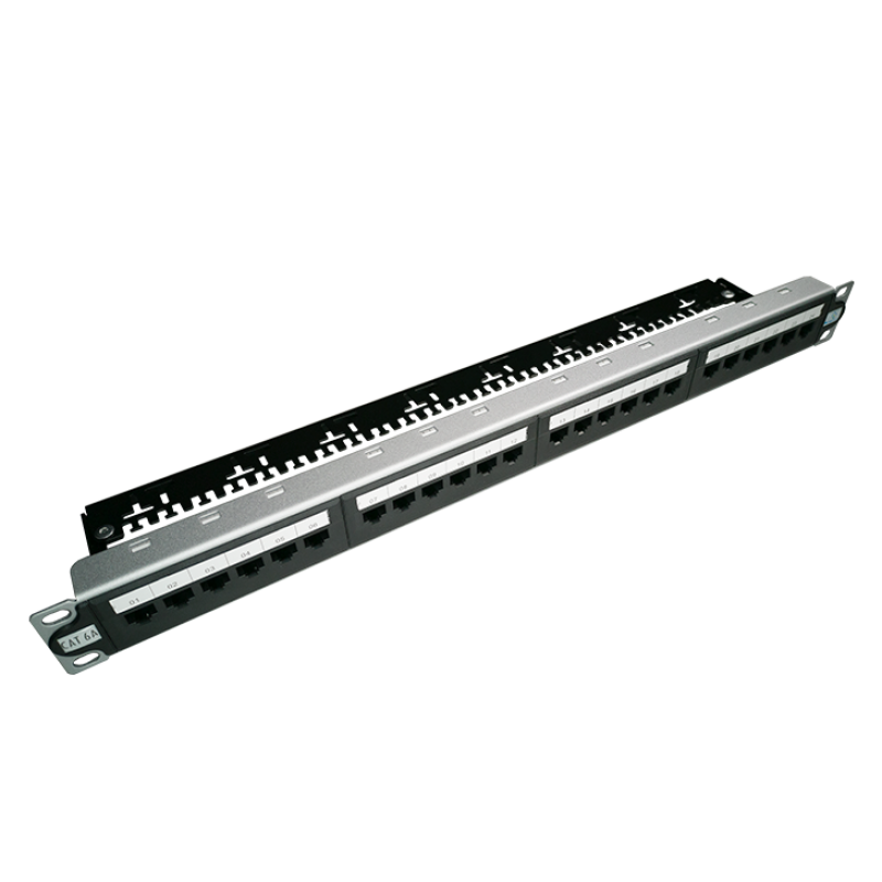 Patch panel UTP kat.6A 24 porty LSA 1U