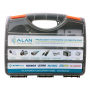Zestaw narzędzi instalatorskich (tester, nóż LSA, zaciskarka, stripper) ALANTEC 1