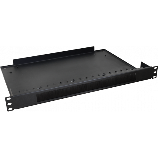 RAPS-1P Pulsar Przepust szczotkowy z półką RACK 1U