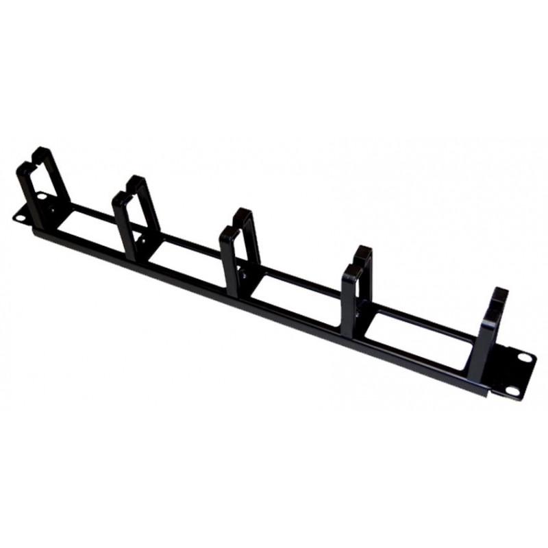 Organizer 19" 1U uchwyty plastikowe [x5] z przepustami czarny ALANTEC