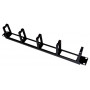 Organizer 19" 1U uchwyty plastikowe [x5] z przepustami czarny ALANTEC 1