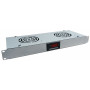 Panel rack 19" 1U 2 x wentylator z termostatem szary ALANTEC 1