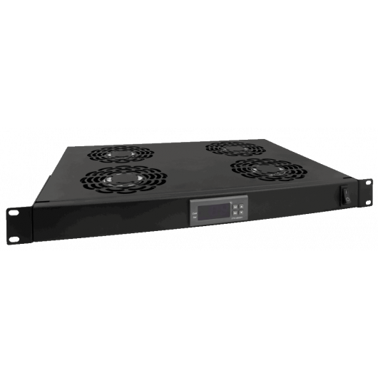 RAWP-1R Pulsar Panel 4 wentylatorów z termostatem  RACK 1U