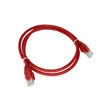 Patchcord U/UTP kat.6A LSOH 5.0m czerwony ALANTEC