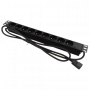 Listwa zasilająca 19" gniazdo 9 x CEE 7/5 wtyk IEC320 C20 ALANTEC 1