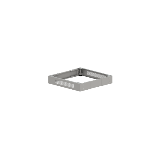 Cokół uniwersalny do szaf wiszących 19" regulowany szer. 600 x głęb. 400, 500, 600 mm, kolor szary ALANTEC